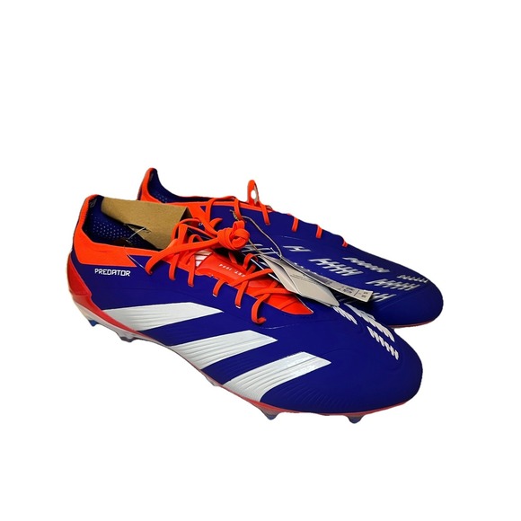 New Adidas Predator Elite SG Blue Orange Soccer‎ Cleats Boots Men's 13 With Bag - Picture 1 of 13